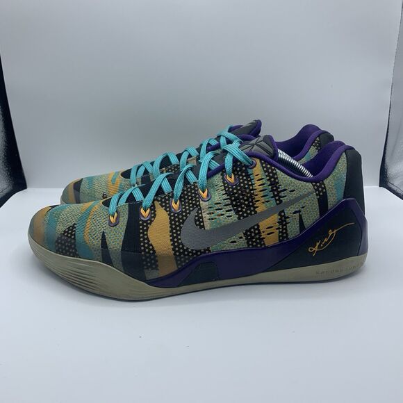 RARE 2014 Nike Kobe Bryant 9 EM Low Unleashed Pop Art  646701-508 Men’s size 12 - Picture 1 of 9